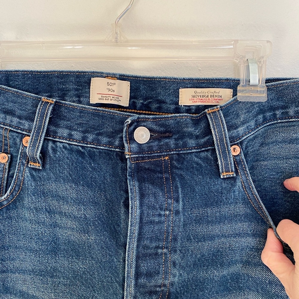 Levi's 501 90’s SELVEDGE Jeans 30x28 - Picture 2 of 12